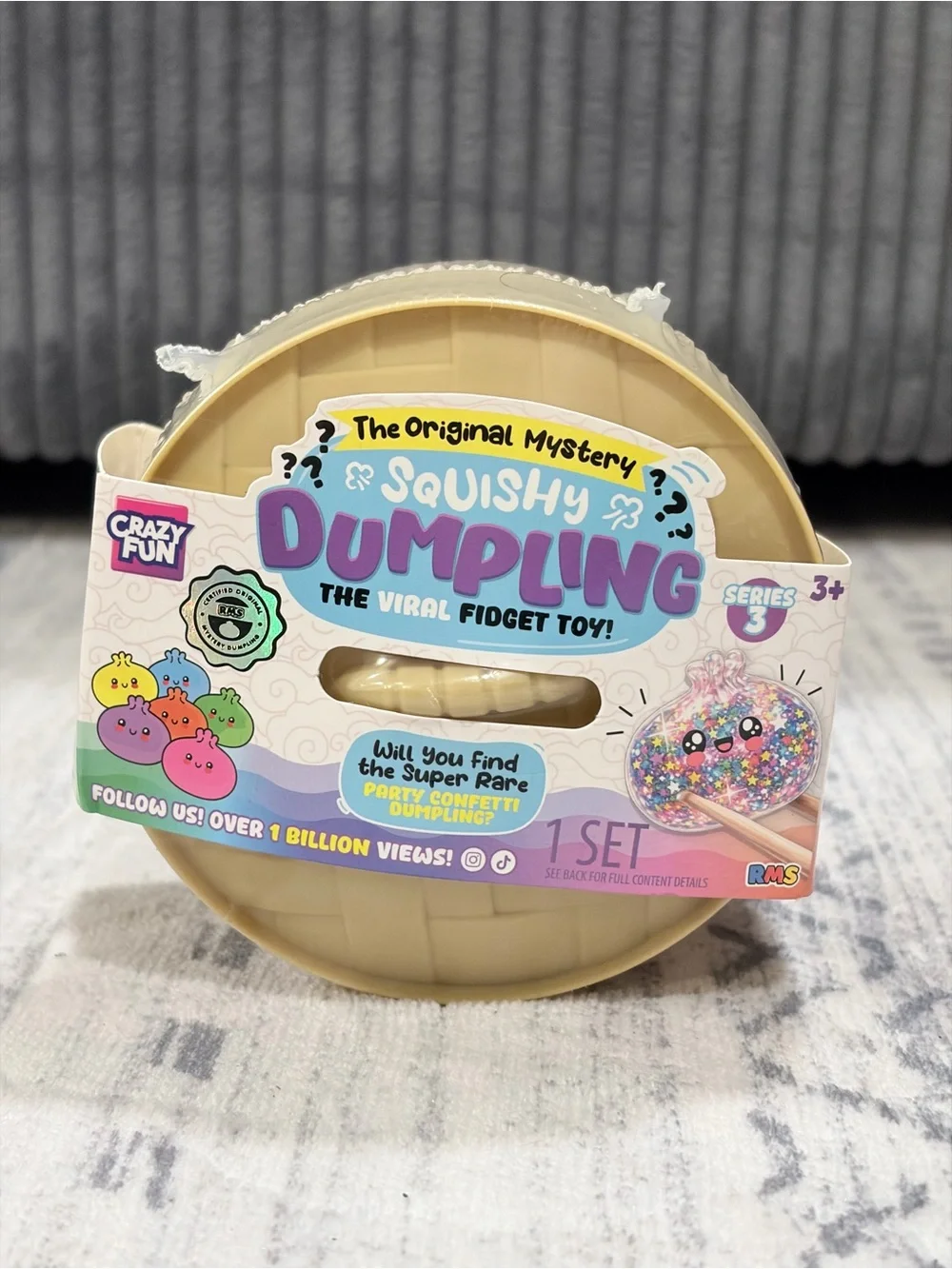 NIB NeeDoh Nice Berg Swirl Mystery Dumpling Ice Cream Squishy Schylling 3pk